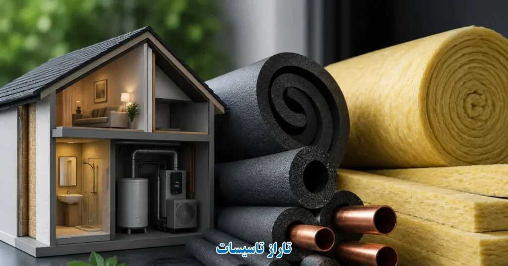 ساختار عایق الاستومری و پشم شیشه