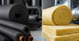 مقایسه عایق الاستومری و پشم شیشه
