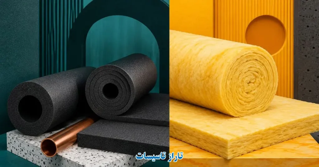 هزینه و خرید عایق الاستومری و پشم شیشه