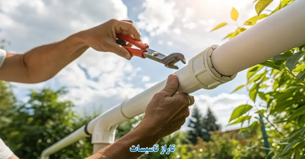 تعمیر لوله پلیکا با تاراز تاسیسات