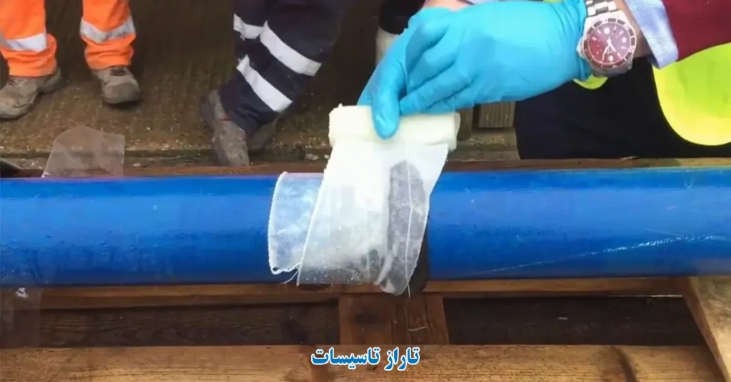 رفع نشتی لوله فاضلاب با مواد نانو