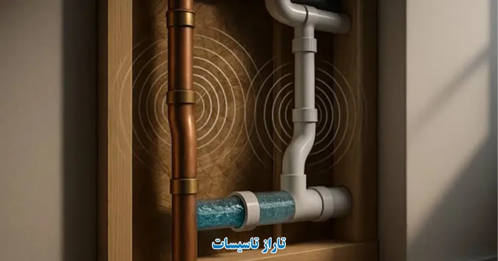 رفع صدای لوله فاضلاب با تاراز تاسیسات