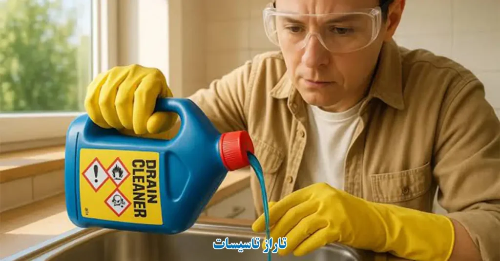 راهنمای باز کردن لوله فاضلاب با اسید؛ مزایا، معایب و روشهای جایگزین