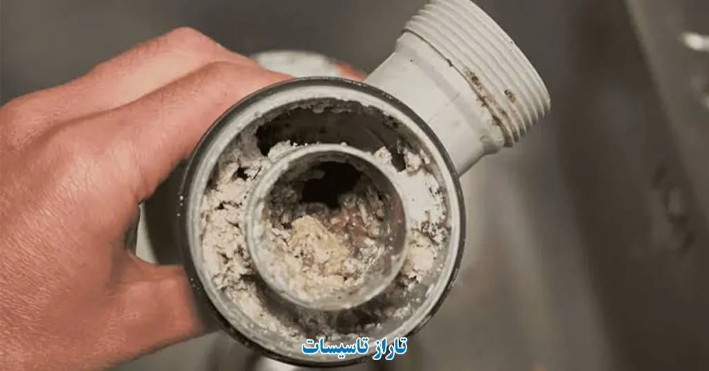 رفع اصولی گرفتگی لوله فاضلاب با تاراز تاسیسات